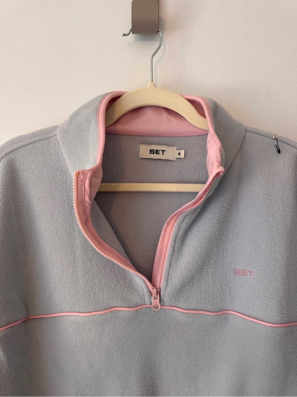 SET Active Microfleece Half Zip Pre Order Blush Small - Picture 2 of 4